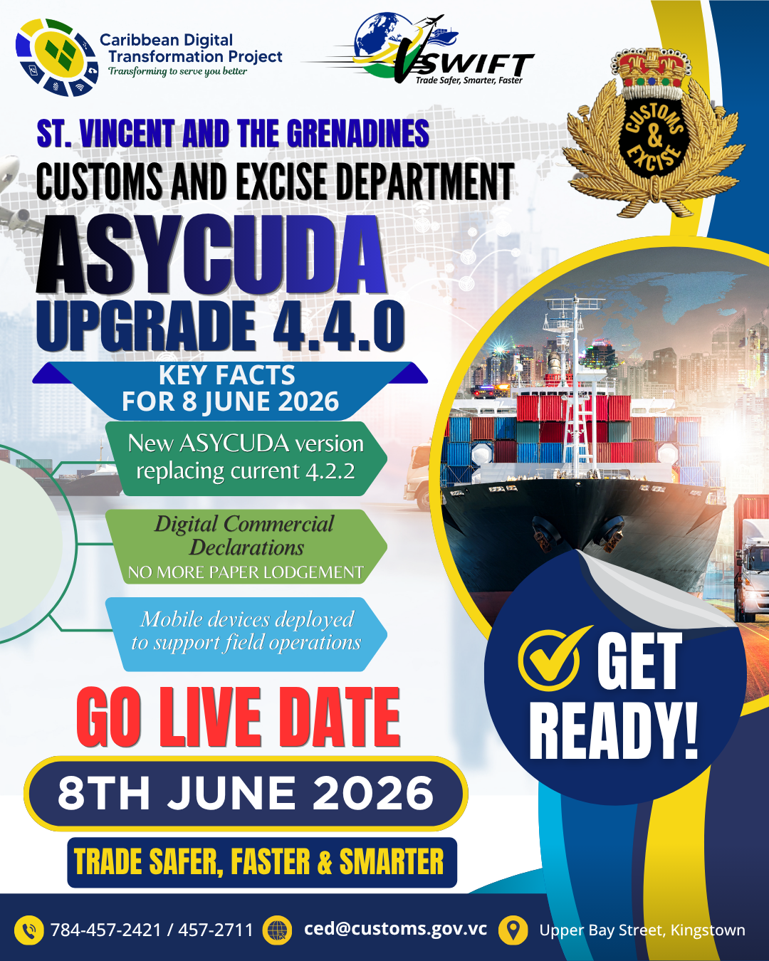ASYCUDA Upgrade 4.4.0 — Go Live 8th June 2026